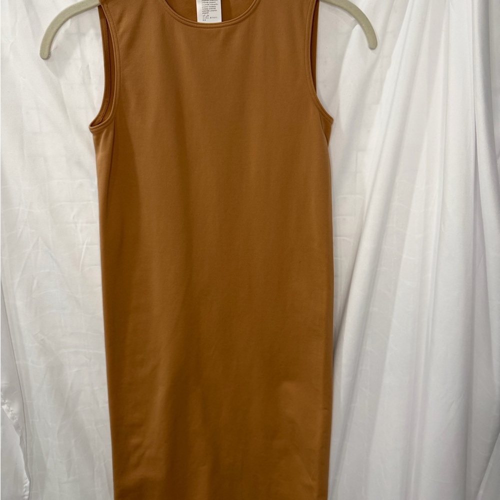 Wolford Balboa Sleeveless Midi Dress size XS in tan